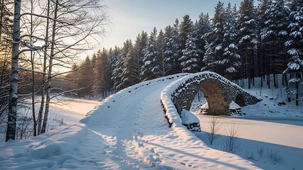 Stunning panorama of snowy landscape in winter in Black Forest - winter wonderland snow, Panorama of beautiful winter park

