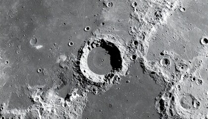 Moon surface craters texture lunar landscape gray planet Mercury closeup pattern abstract background