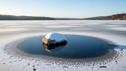 Stunning panorama of snowy landscape in winter in Black Forest - winter wonderland snow, Panorama of beautiful winter park
