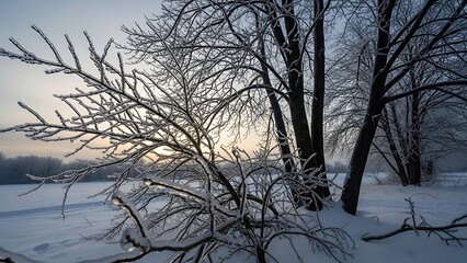 Stunning panorama of snowy landscape in winter in Black Forest - winter wonderland snow, Panorama of beautiful winter park
