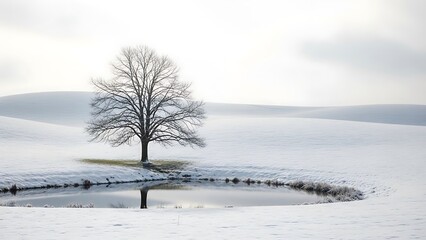 Stunning panorama of snowy landscape in winter in Black Forest - winter wonderland snow, Panorama of beautiful winter park
