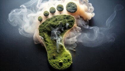 Ecological Footprint - A Visual Representation of Environmental Impact and Sustainability.