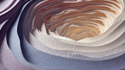 Abstract Layered Paper Artwork in Soft Earthy Tones and Textures