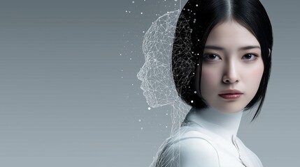 人類に近づくAIのイメージ