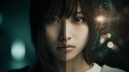 人類に近づくAIのイメージ