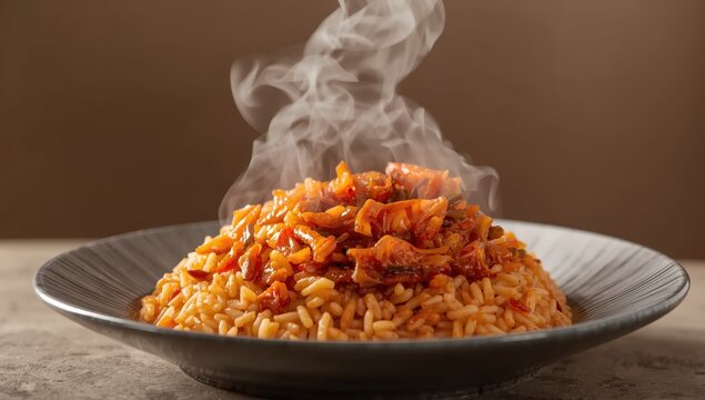 Kimchi rice stir-fry