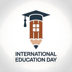 international day of education background celebrated on january 24th.