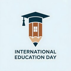 international day of education background celebrated on january 24th.