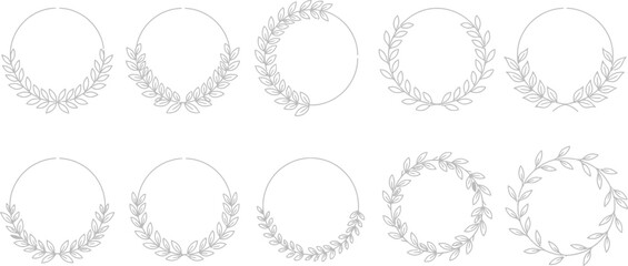 Obraz premium Laurel Wreath Frames Collection