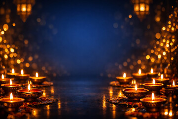 Luxurious Diwali night background