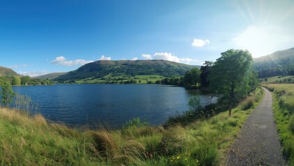 Fototapeta premium Lake located within the Peak District