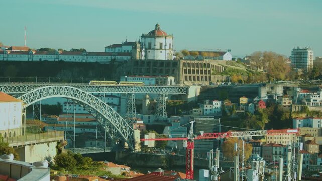 bridge over the river in Porto, Portugal