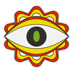 Psychedelic Eye Sticker Graphic