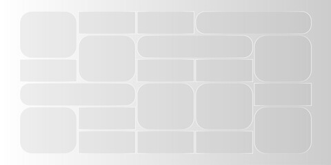 Futuristic transparent glass Bento Grid frames for website landing page. Digital banners UI templates design
