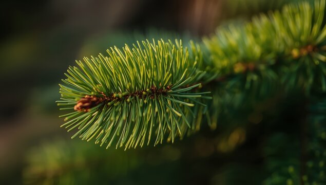 Leaves of 'Pinus densiflora' or 'red pine' in detail