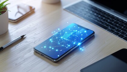 A representation of modern mobile and remote business operations.