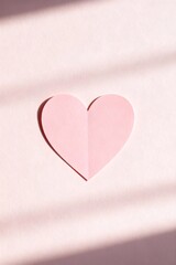 Minimal Soft Pink Valentine Heart