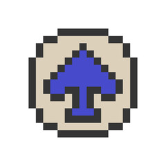 spade icon pixel art icon