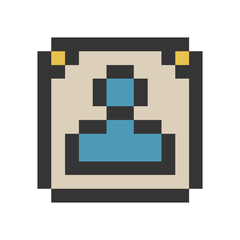 user sign icon pixel art