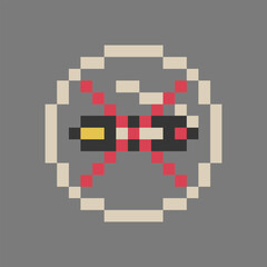 no smoking icon pixel art