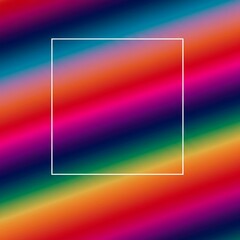 Abstract illustration of a color spectrum gradient with a central rectangular area left intentionally blank, symbolizing missing data or an unknown variable, colorful, multicolored, stripe