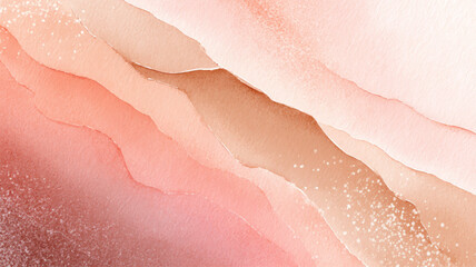 Obraz premium Soft Abstract Watercolor Skin Layers Background for Dermatology, Cosmetic Medicine, Wellness Clinics, and Calm Healthcare Website Design