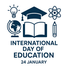 International Day of Education &ndash; 24 January Vector Illustration