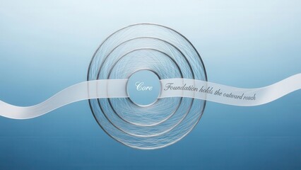 Concentric Circles with Core and Foundation Text