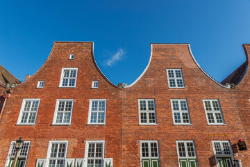 Fototapeta premium Rote Backsteinhäuser im Holländischen Viertel, Potsdam