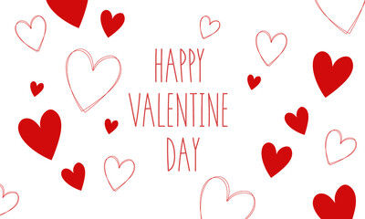  Set of Happy Valentine's day , heart and Love Minimalist Art , pink gradient