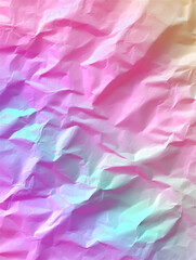 シワしわのピンクのホログラムシート