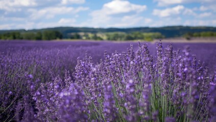 Fototapeta premium lavender flower landscape