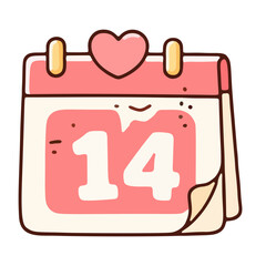 valentine day calendar