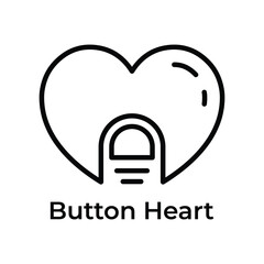 A thin line of a finger pressing the heart button. A simple message board concept.