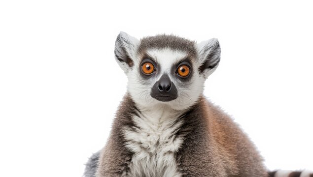 lemur set against a white backdrop