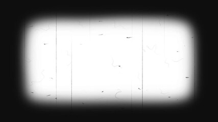 Grunge background. Retro cinema film grain looped animation with dust and scratches. Soft vignette. For video editing, historical documentaries, wedding films, and retro-style social media content.