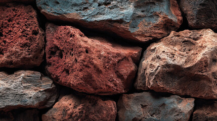 Stone wall background with natural rock texture