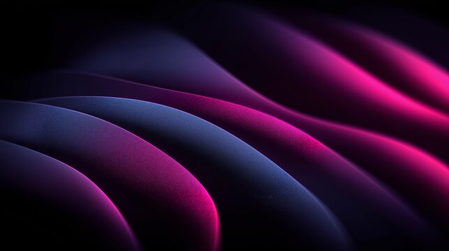 Abstract background creating vibrant pink violet waves. Dark abstract waves and curves with bright pink and violet colors creating a dynamic background