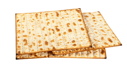 Fototapeta premium Three layered, rectangular, unleavened flatbread with small, toasted spots