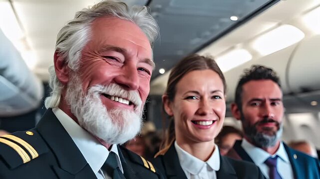 A closeup of a man in a military uniform, smiling at the camera. He has a white beard and is wearing a dark suit with gold epaulettes.