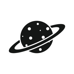 Satellite orbiting earth Vector