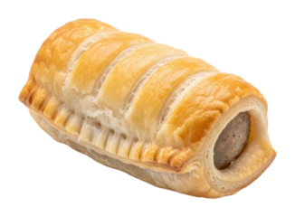 Delicious sausage roll bakery food cozy kitchen isolated on transparent background