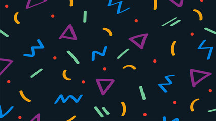 Seamless colorful geometric pattern background creative design