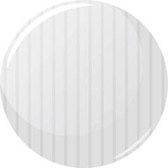 ストライプの缶バッジフレーム　ホワイト