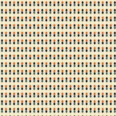 Retro Geometric Hexagon Seamless Pattern Background