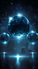 Luminous Prism Sphere: Disco Ball with Starlit Sparkle Effects