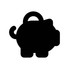 Obraz premium Piggy Bank Icon – Savings & Finance UI Vector