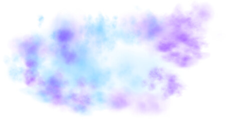 Abstract Blue and purple smoke, haze, vector