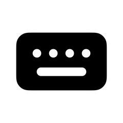 Keyboard icon vector UI