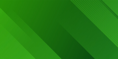 Abstract green sporty background template vector with shiny lines and lights.
